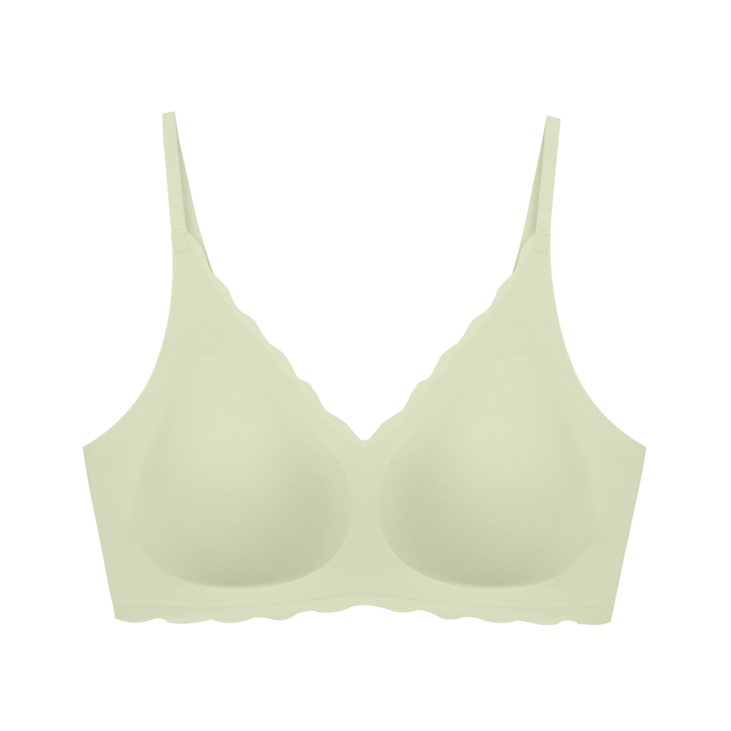 ubras Women’s Wireless For Work&Life Wavy-Edge Hook Bra Green One size 1 each