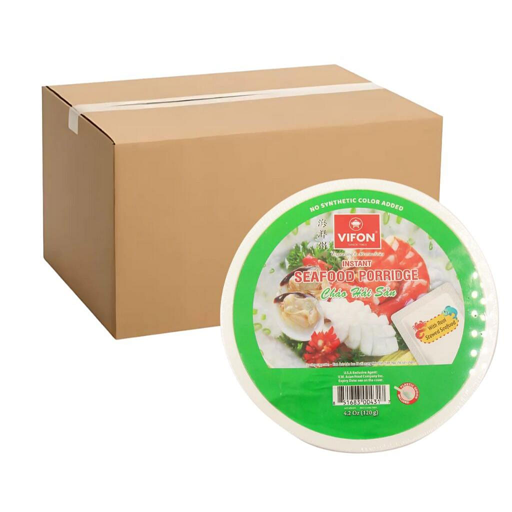 Vifon Seafood Porridge 25.2oz 6 packs 1 each