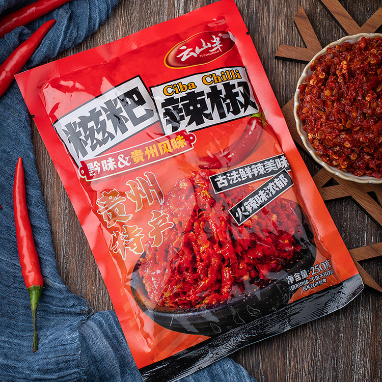 云山半海椒酱火锅底料糍粑辣椒酱250g*1袋装