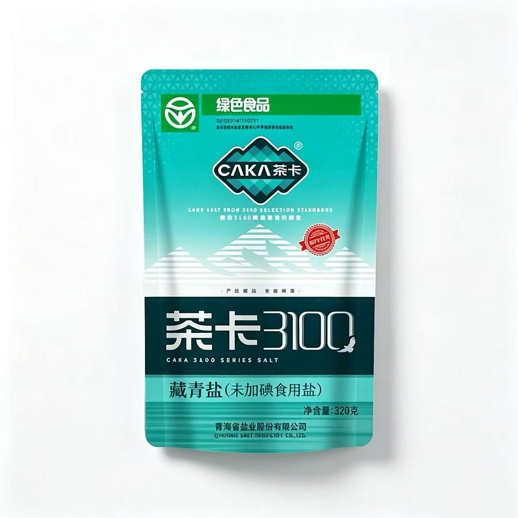 Chaka 3100 Tibetan Blue Salt 320g*1 bag 1 pack