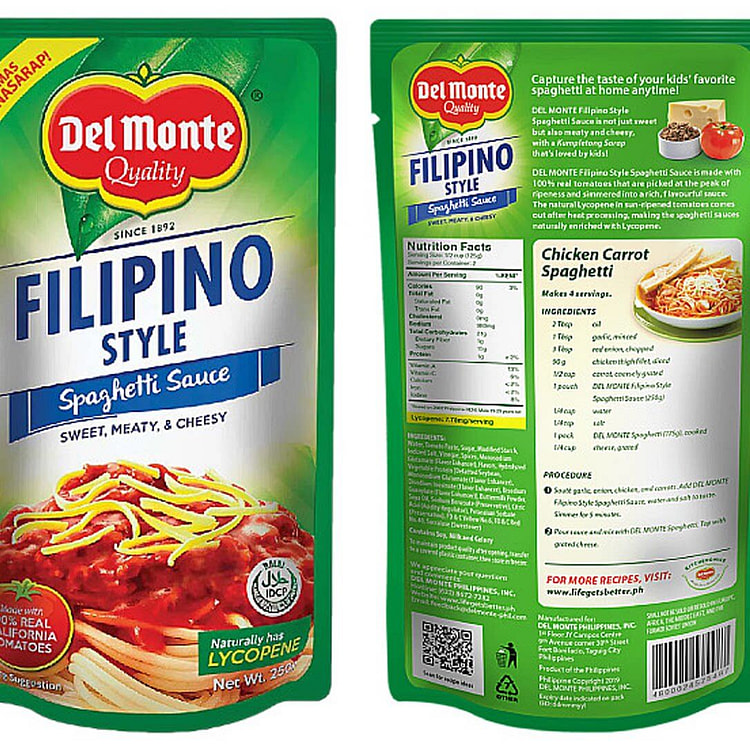 Del Monte Philippine style spaghetti sauce 250g 250 g