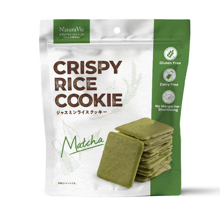 NaturaVie Gluten-Free Rice Cookie, Matcha 60g 1 each