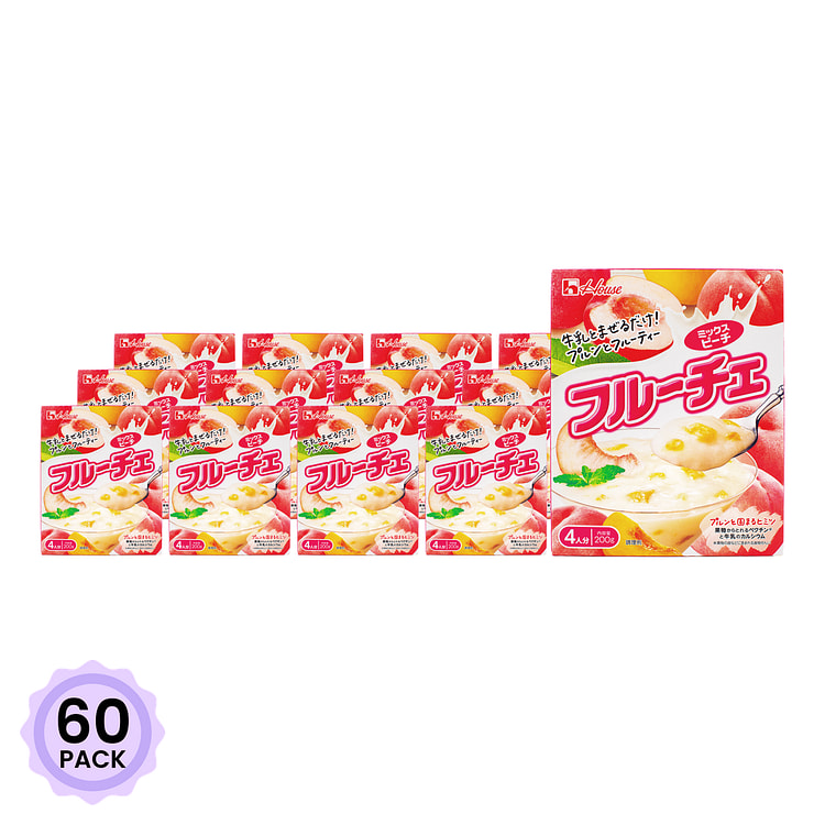 House Fruche Yogurt Mix Peach Flavor 200 g*60 pack