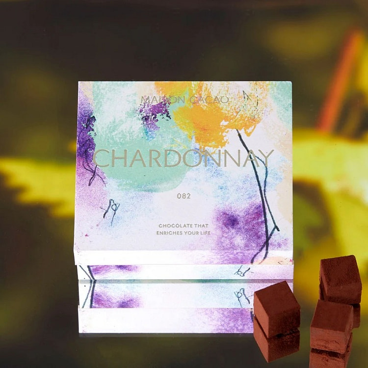 MAISON CACAO Fresh Chocolate in White Wine 16 Pcs