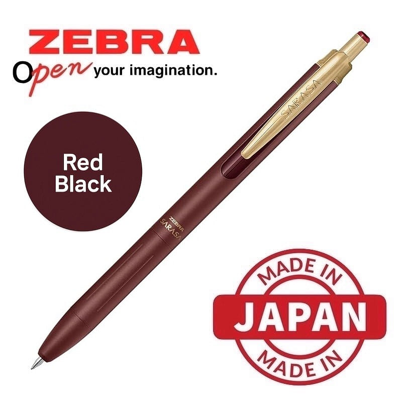 Zebra Sarasa Grand Gel Ink Pen 0.5mm Red Black 1 each