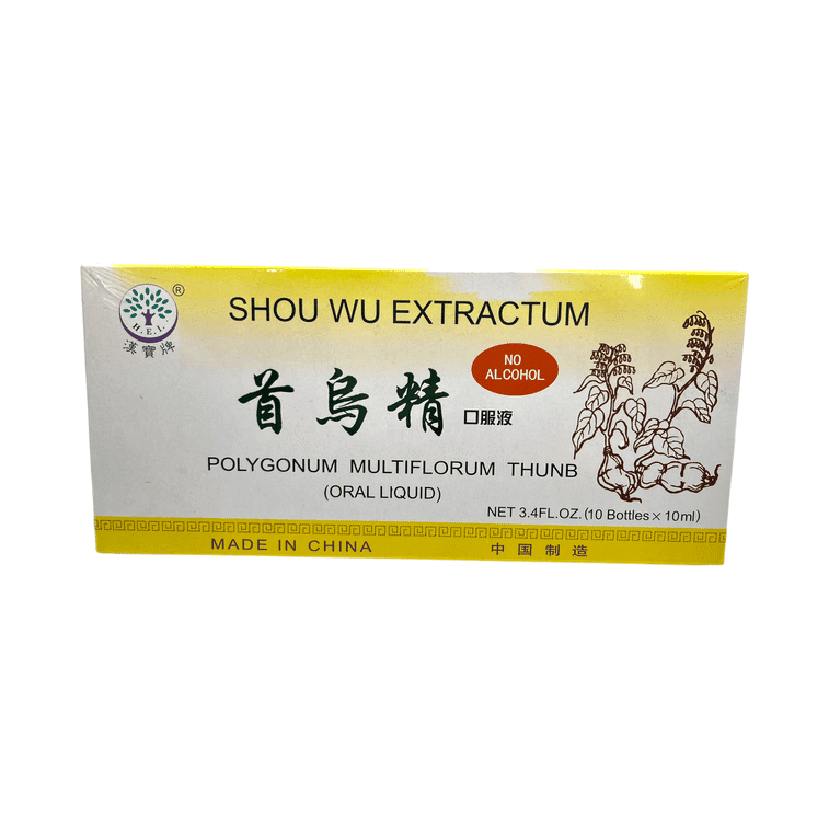 H.E.I Shouwu Essence Oral Liquid – Nourishes Liver and Kidneys Promotes Hair Health 10x10ml 100 ml
