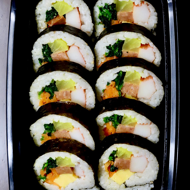 韩式大崎蟹柳紫菜包饭 10P