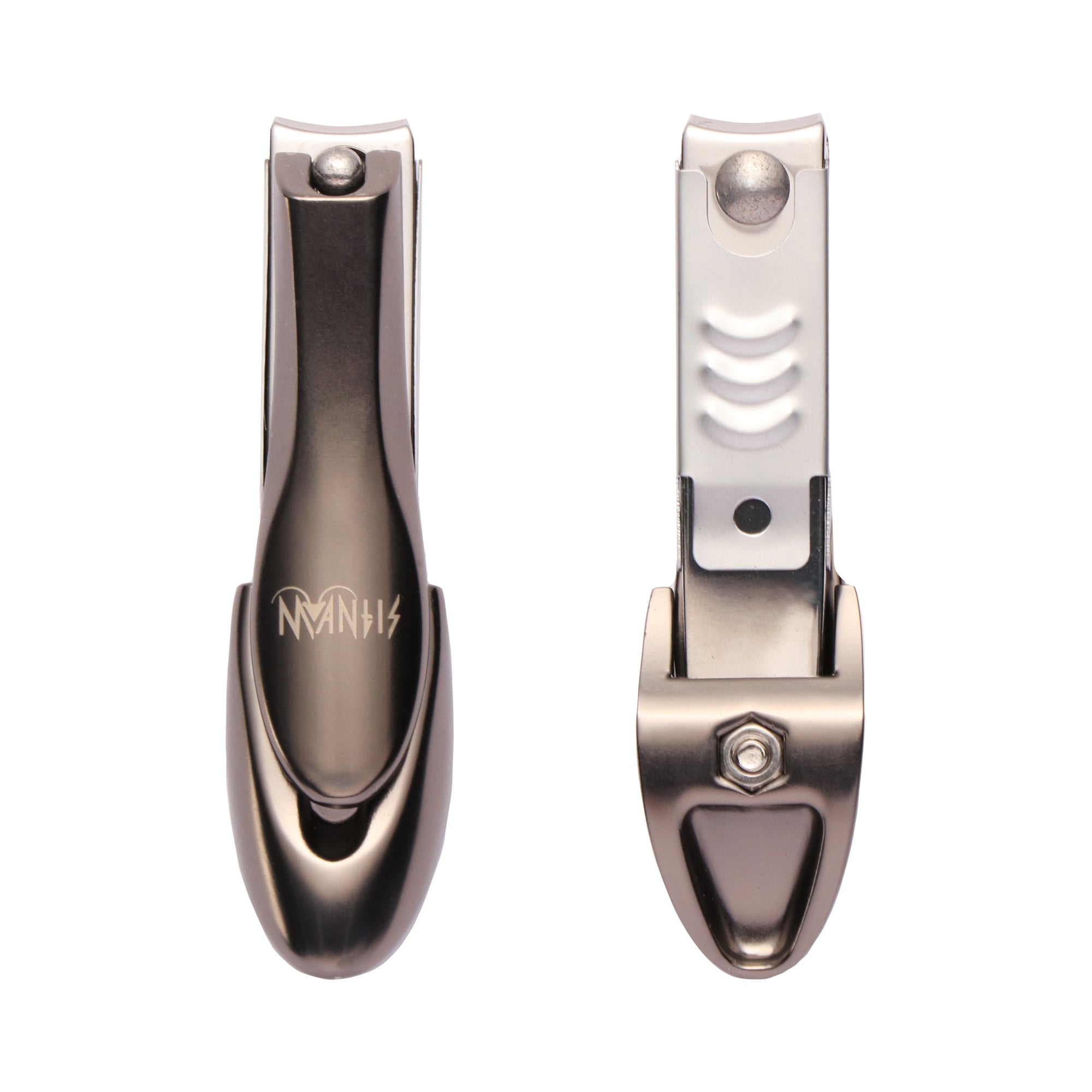 MANTIS Nail Clippers with Catcher, Bionic Design for Female, Stainless Steel, Black 1 phần