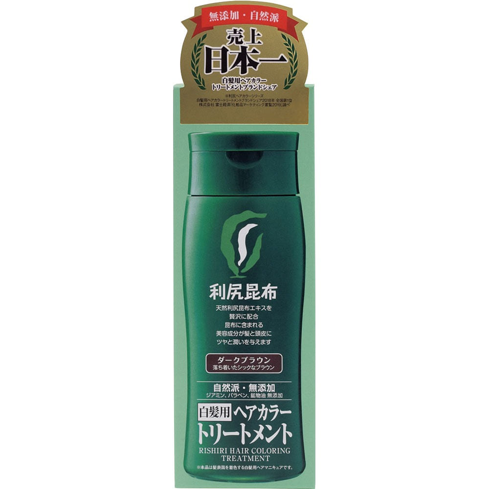 RISHIRI hair color treatment dark brown 200 밀리리터