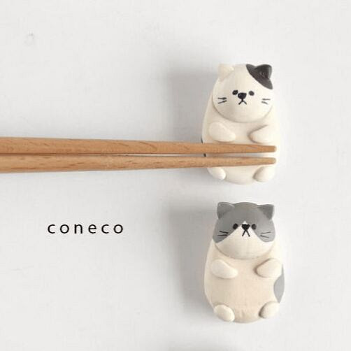 日本 Coneco 小猫筷架 - 三花猫 1 个
