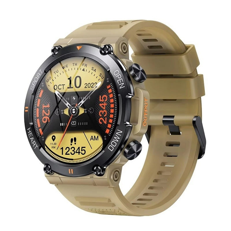 1.39-inch men’s smartwatch in yellow 1 each