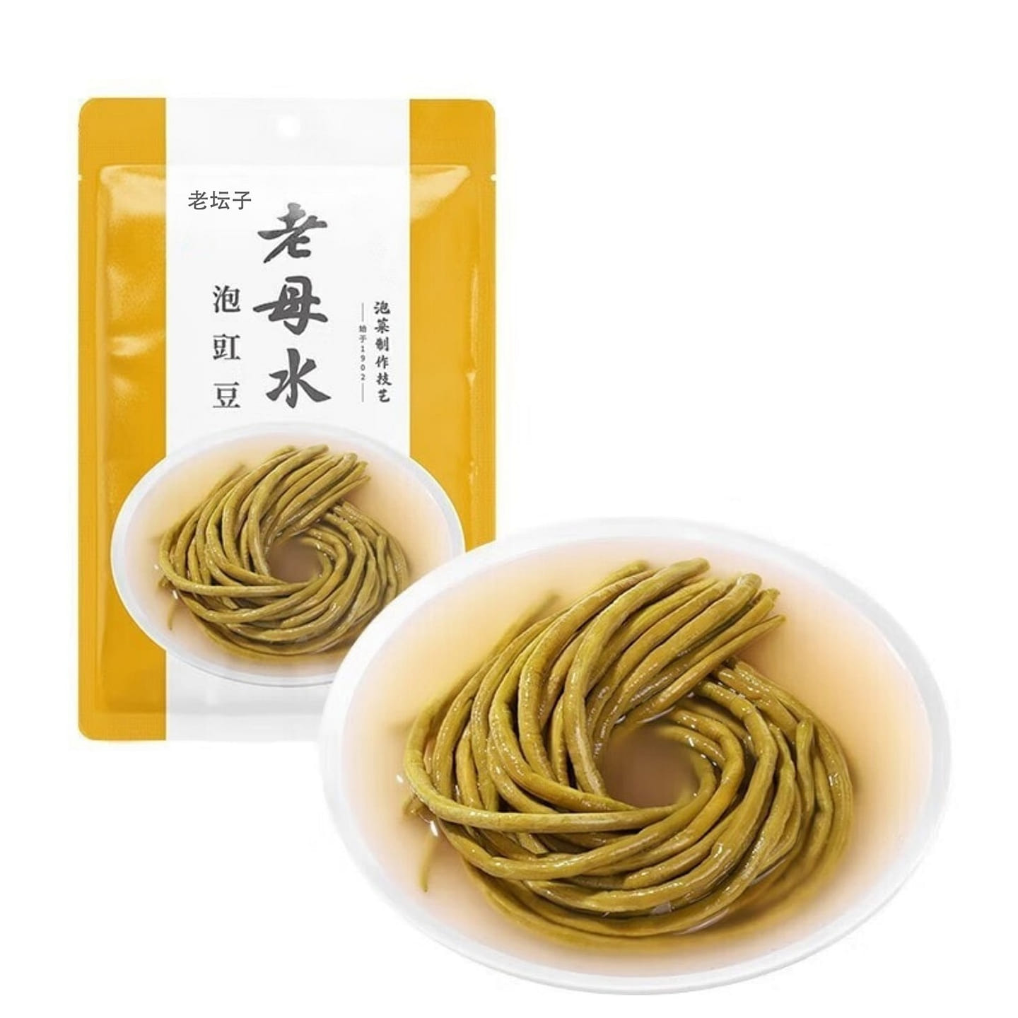 老坛子老母水 四川泡菜酸菜 泡豇豆 400g*1袋 400 克
