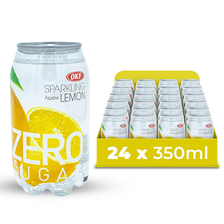 OKF Sparkling Juice Water Beverage Blend Lemon 24p