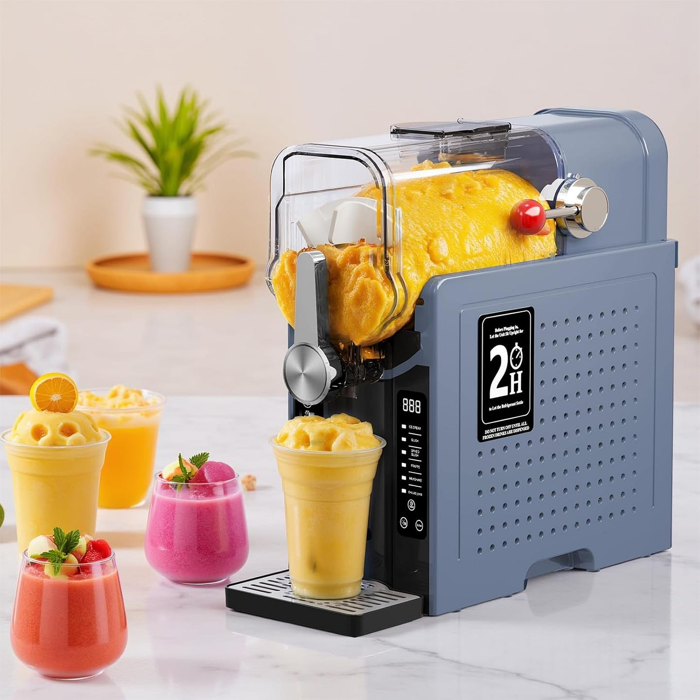BIZAUR Slushie Machine Sand Ice Frozen Drink Maker 1 count