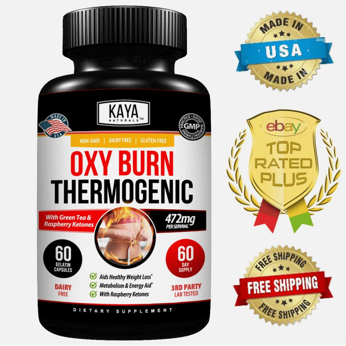 Premium OXY Burn Thermogenic 471mg Appetite Contro 1 bottle