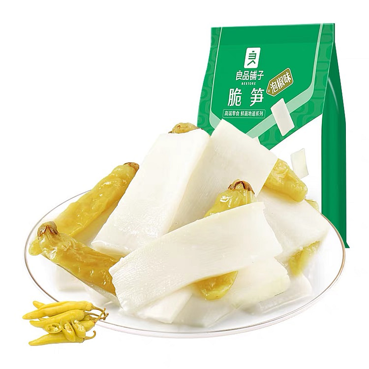Liangpinpuzi pickled pepper flavored crispy bamboo shoots 188g * 1 bag