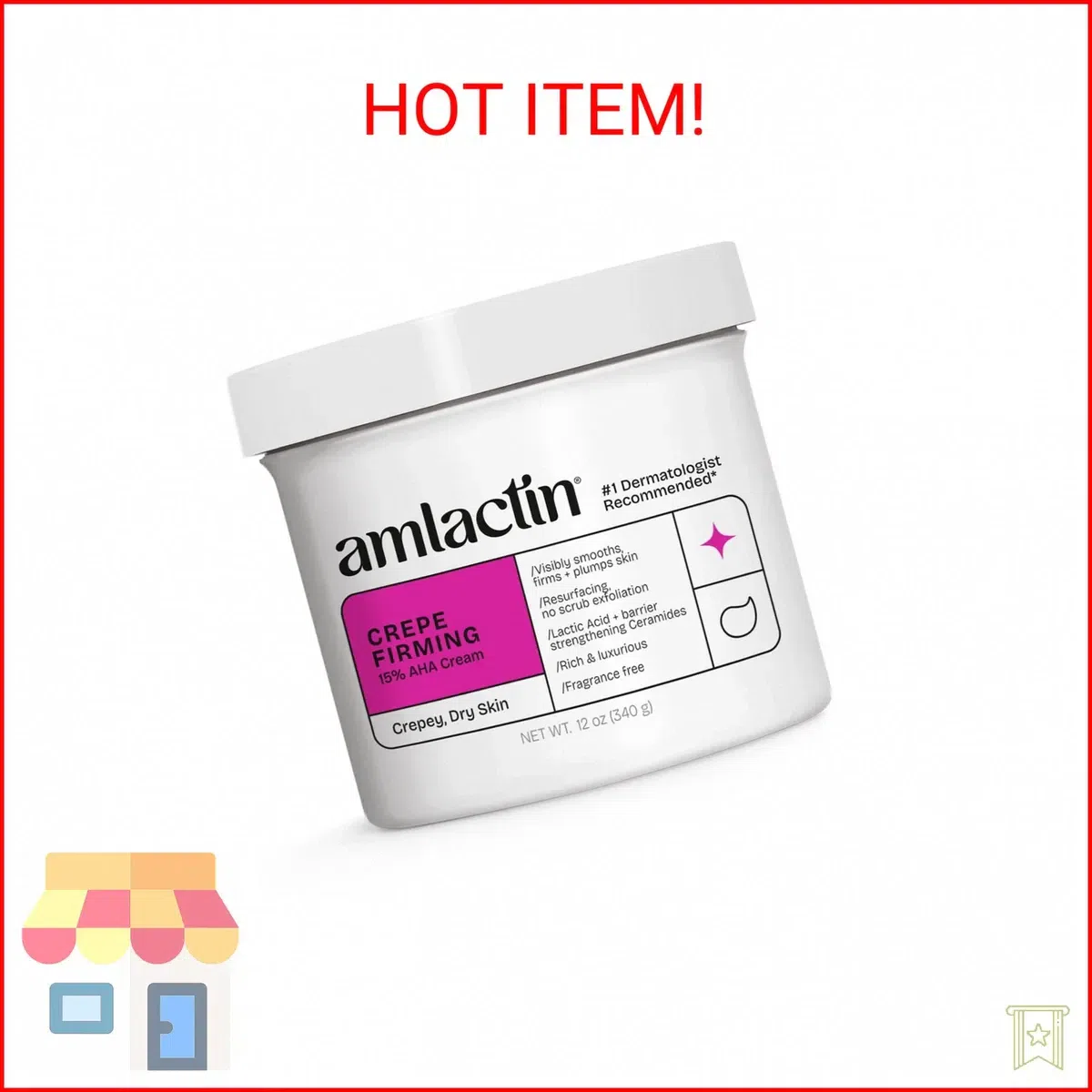 AmLactin Crepe Firming Cream – Therapeutic Skin Ti 1 each