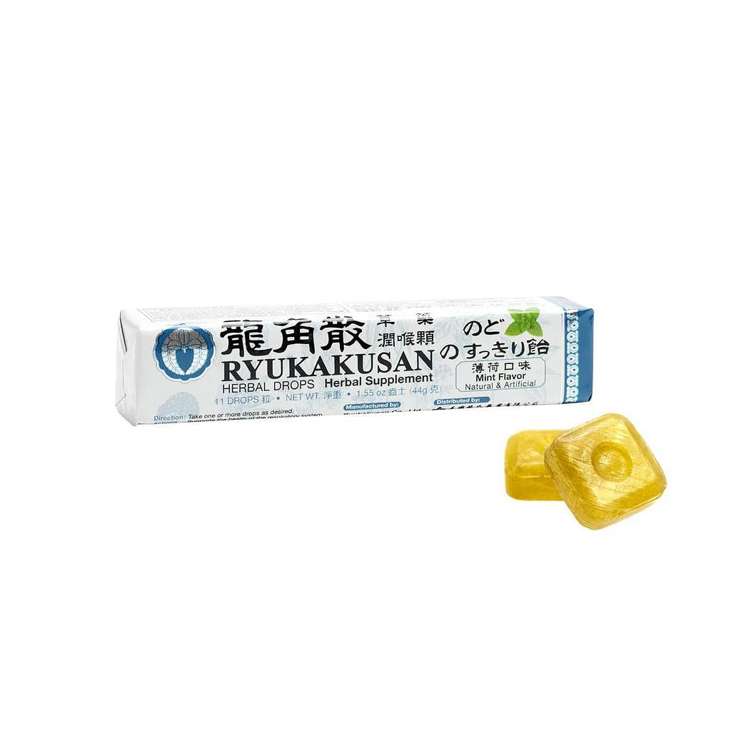RYUKAKUSAN HERBAL DROPS - MINT FLAVOR (STICK) 1 each