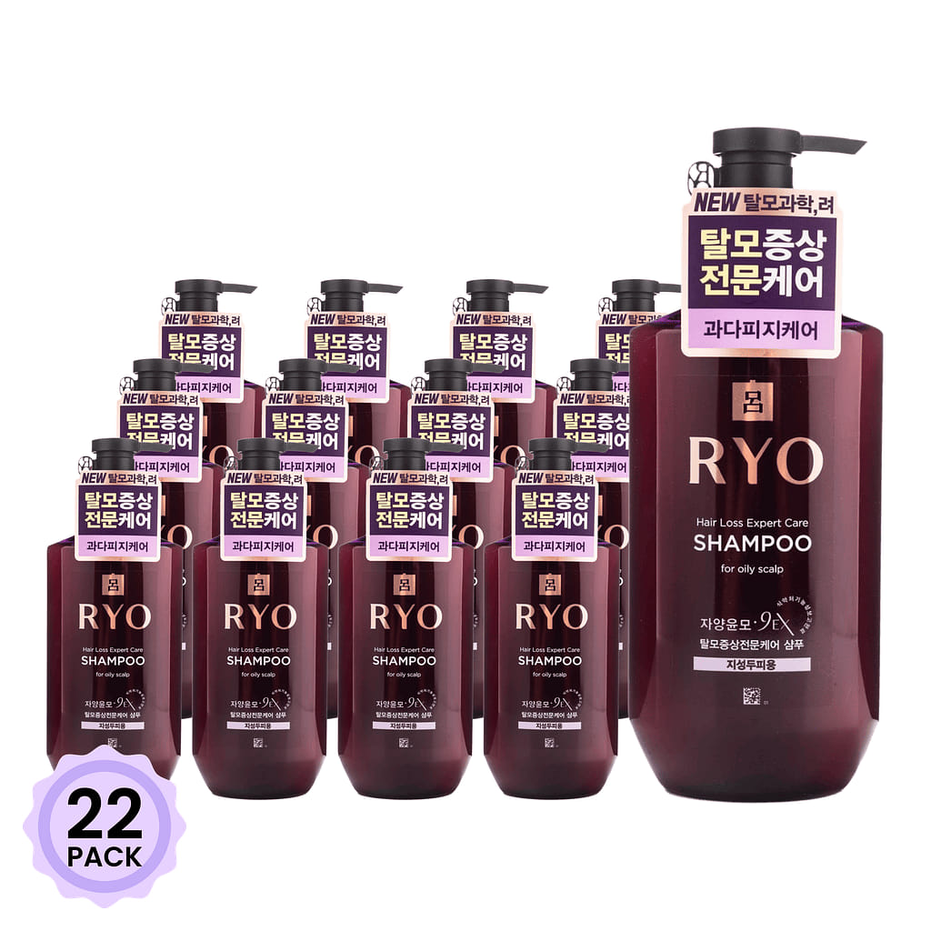 Ryo Hair Loss Care Shampoo for Oily Scalp 400 ml*22 pack