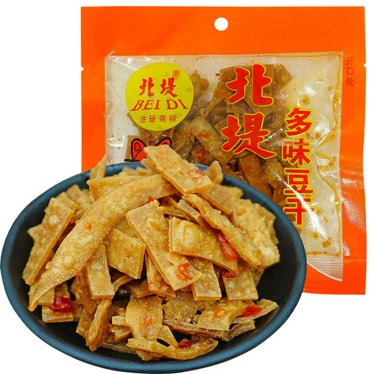 麻辣丝北堤多味豆干60g*5包 湖南常德特产豆腐干素肉小包零食小吃
