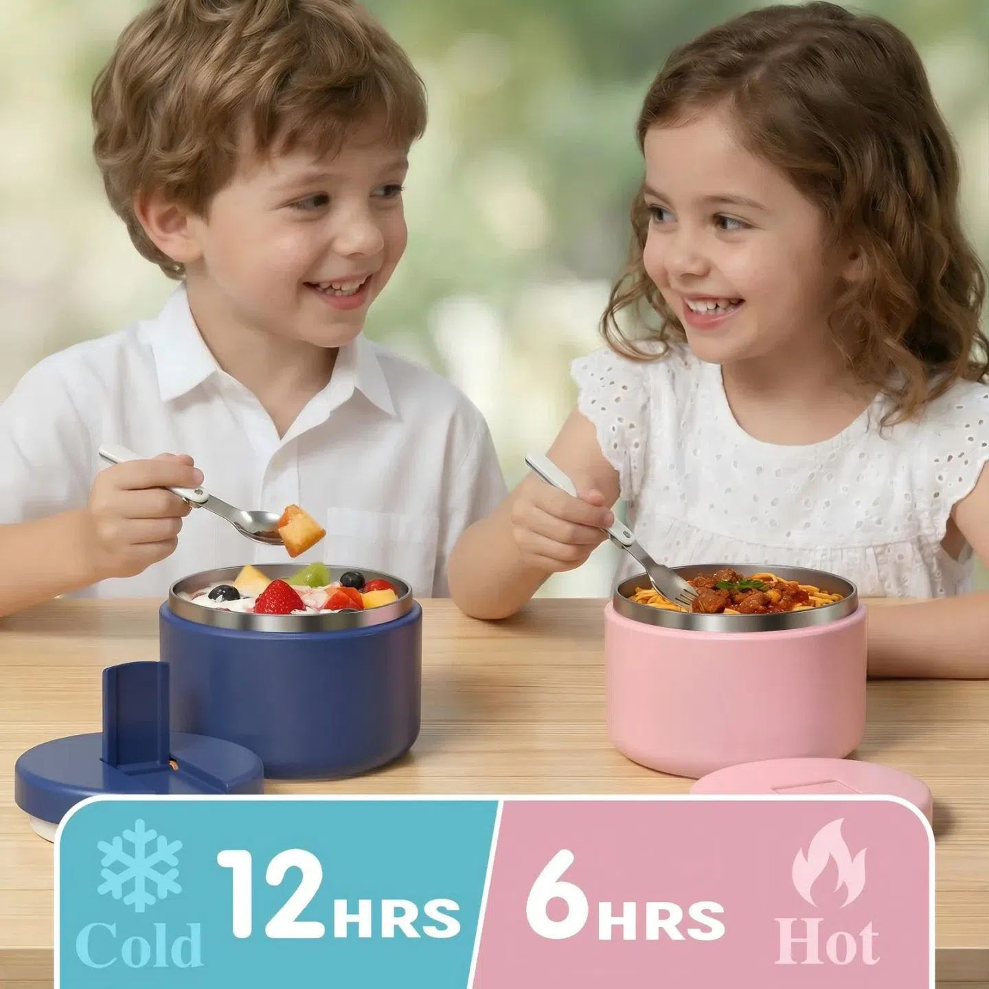 Kids Insulated Thermo for Hot Food Soup, 12oz 1 box