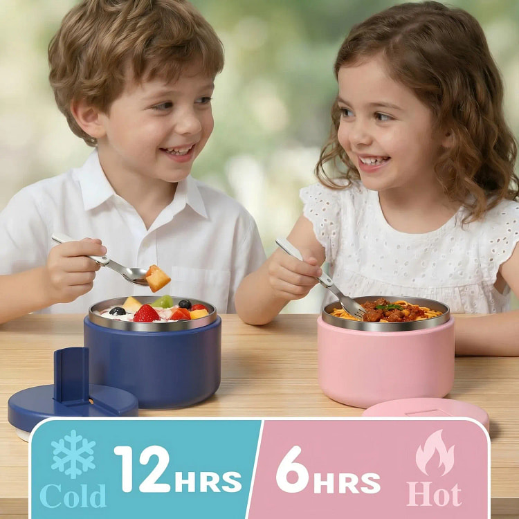 Kids Insulated Thermo for Hot Food Soup, 12oz 1 box