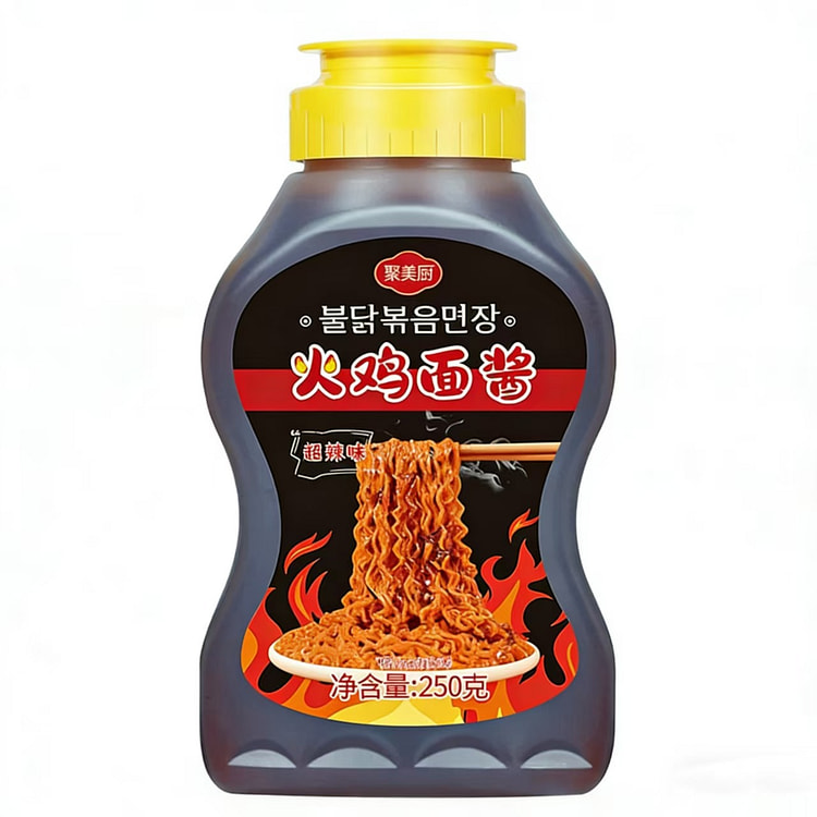 聚美厨 韩式火鸡面酱微辣 250g*1瓶 250 克
