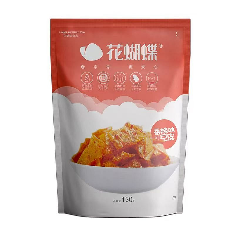Spicy and Hot Torn Bean Curd Skin Chips 1 pack
