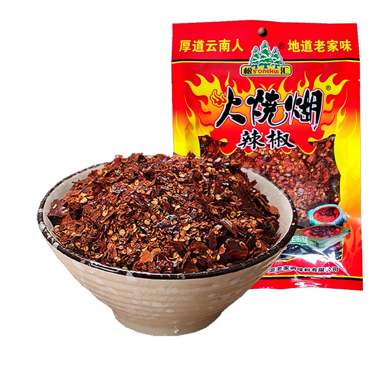 云南特产红源老家火烧糊辣椒沾水调料辣椒面 100 克