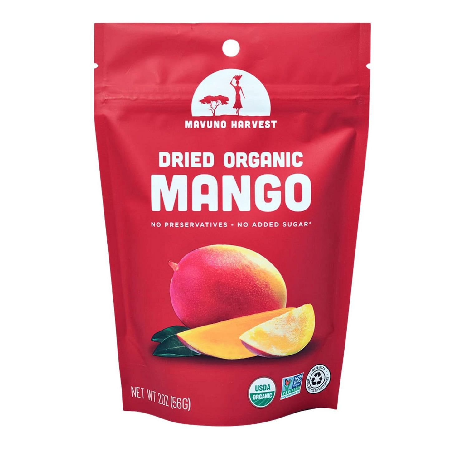 Organic Dried Mango | 2 oz (6 bags) 1 each