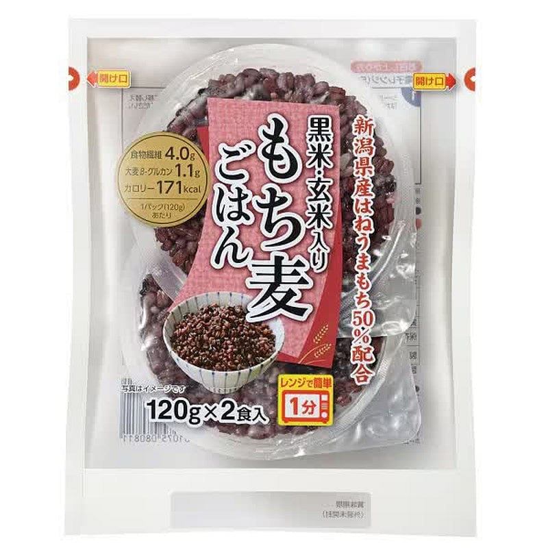Echigo Seika Black & Brown Rice Mochi Barley 240g 1 each