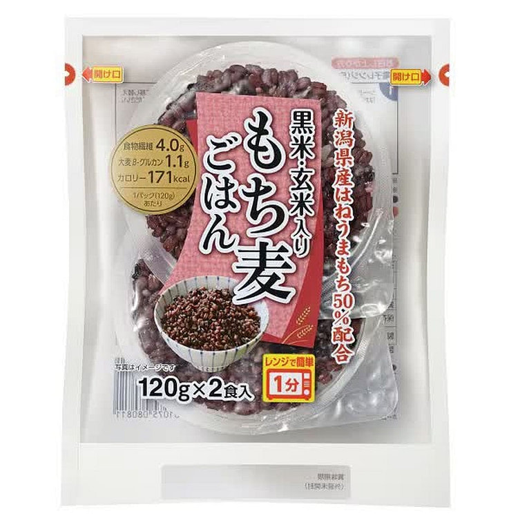 越后制果黑糙米麻糬麦饭 240g