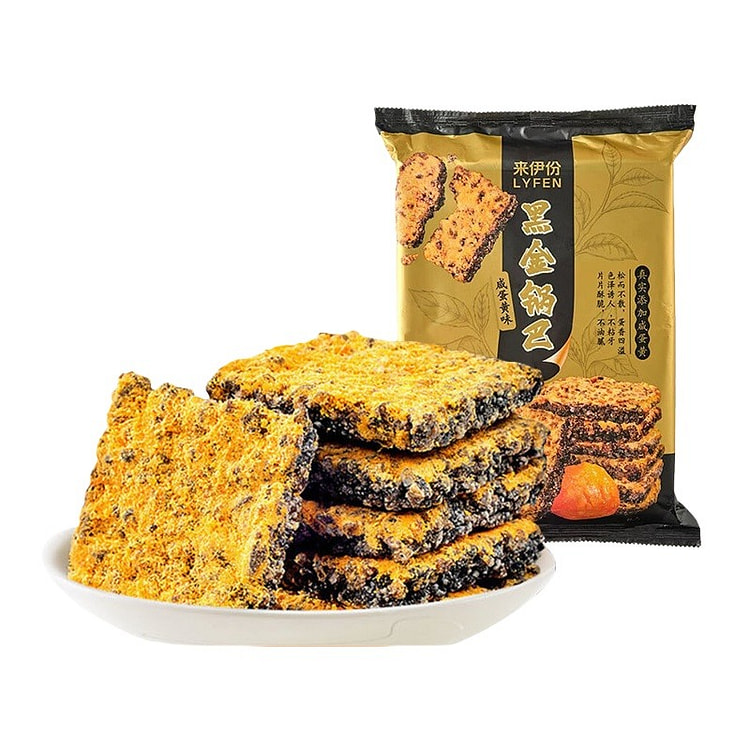 LYFEN Black Gold Rice Cracker Salted Egg Yolk 240 g