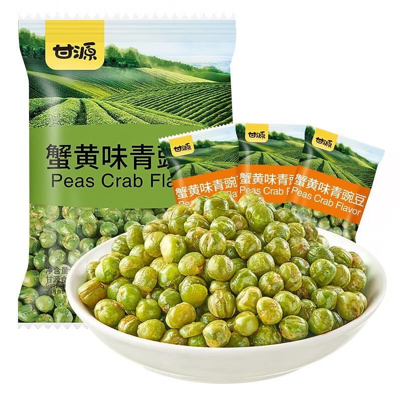 甘源 蟹黄味 青豌豆 休闲零食 坚果 炒货 小吃 285 克