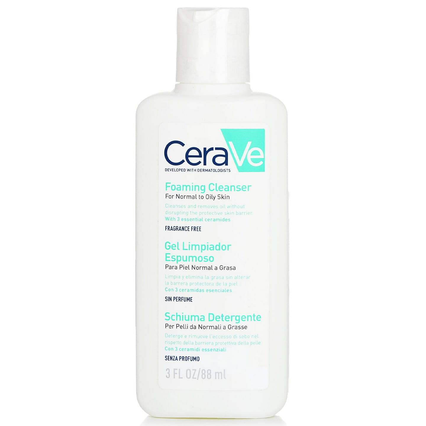 CeraVe Refreshing foaming cleanser for normal to oily skin 597340 88ml/3oz 88 ml