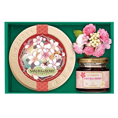 LUPICIA Sakura Strawberry Black Tea & Syrup Set 1 each