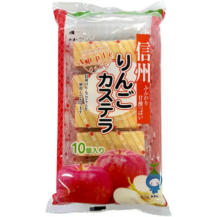 Nishidori Pudding Shinshu Apple Castella 10pc 1 each