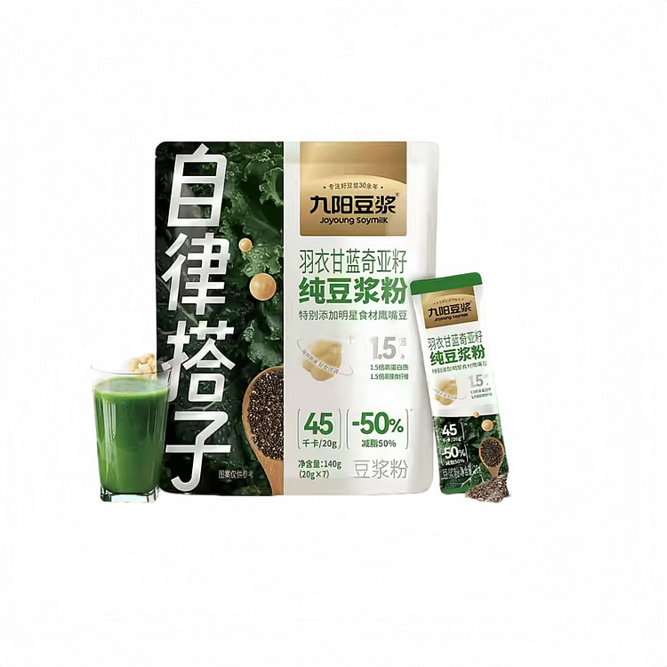 九阳豆浆奇亚籽纯豆浆粉高膳食纤维代餐140g*1袋 140 克