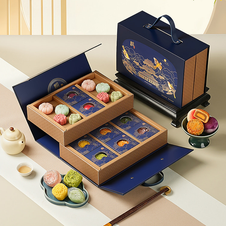 皇家尚食局水晶冰皮月饼礼盒中秋1182g*1盒