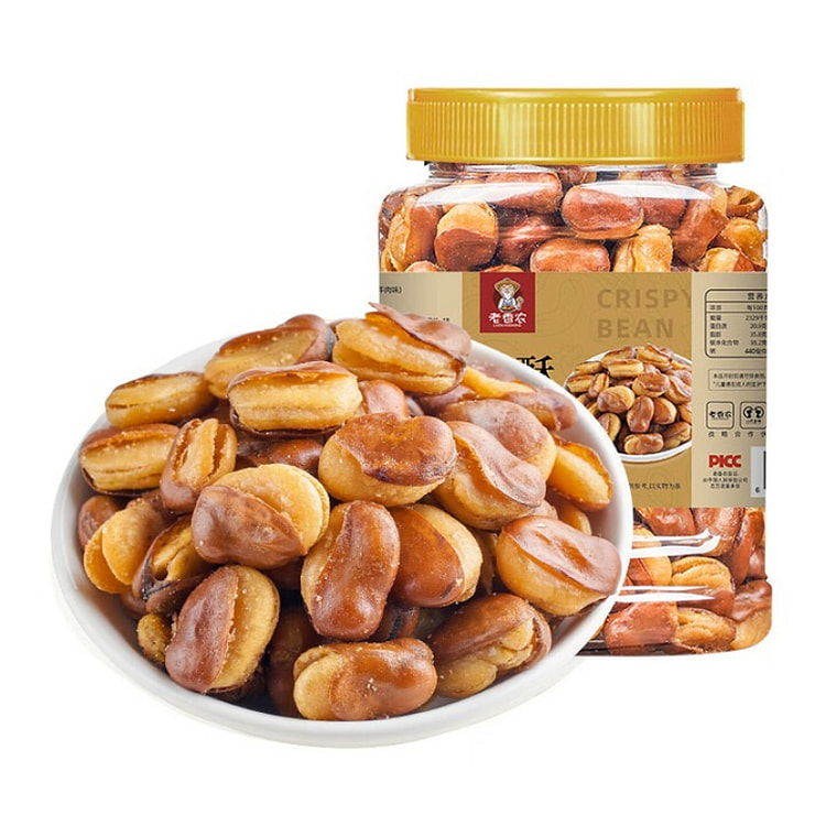 老香农牛肉味香酥蚕豆零食 500g*1 罐 1 罐