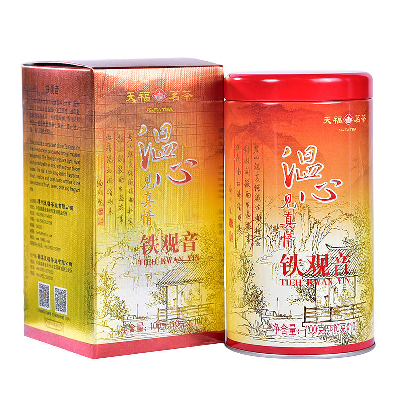 中国【天福茗茶】温心见真情铁观音 M7 (100g/3.5 oz/box) 1 份