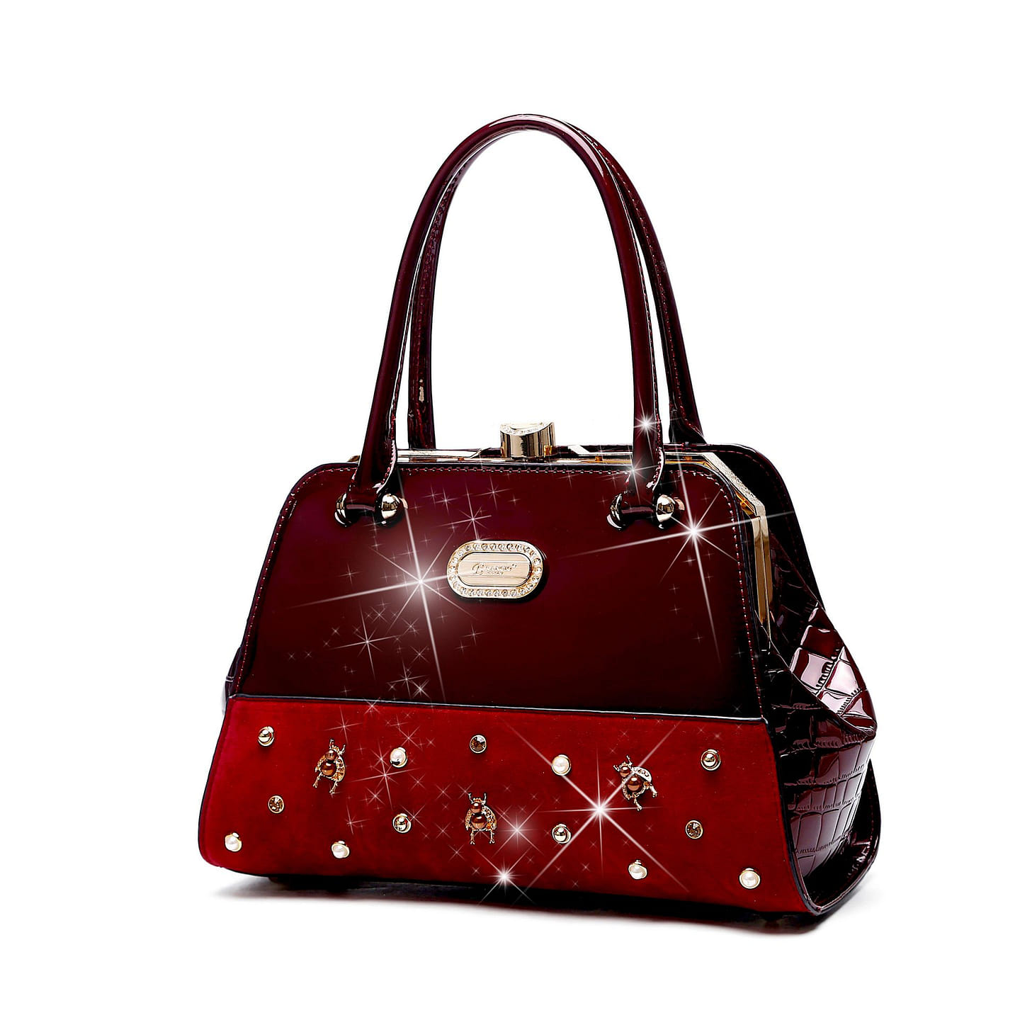 Honey Bee Adore Handbag Burgundy [RM6227-BG] 1 each