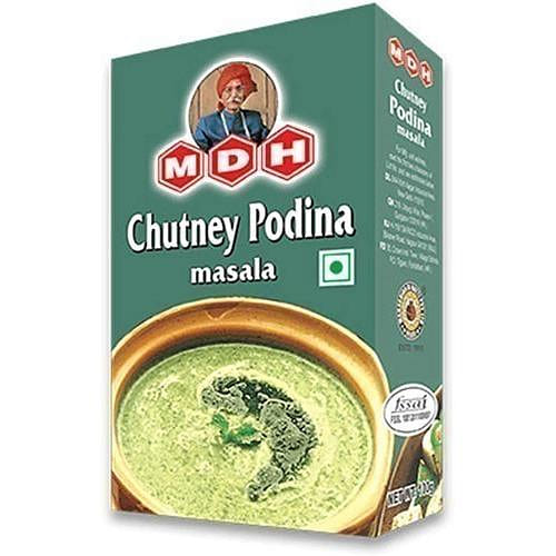 MDH Podina (mint) Chutney Powder, 3.5 oz box 3.5 oz