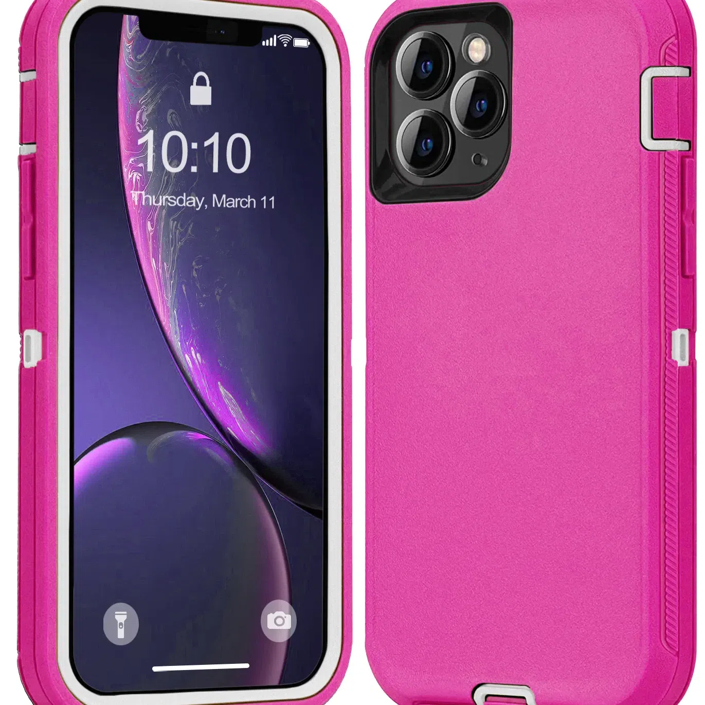 Iphone 17 pro case pink and white 1 pack