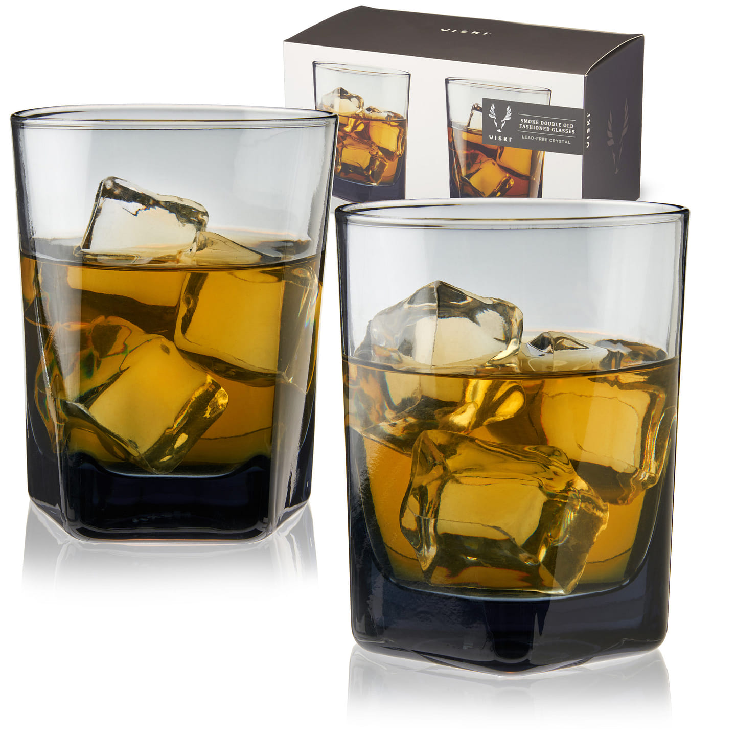 Smoke Double Old Fashioned Glasses by Viski® 10 fl.oz