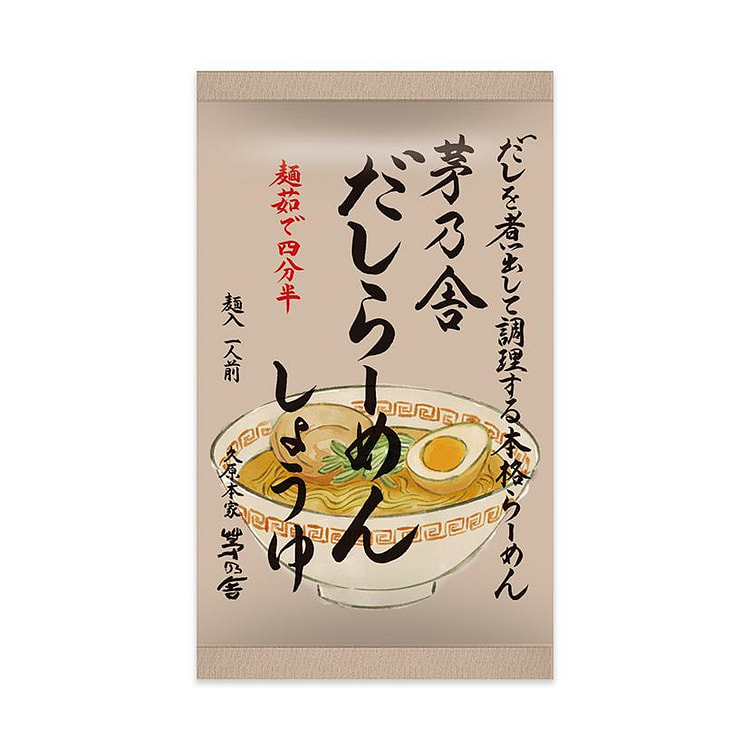 茅乃舍 高汤 酱油 拉面 126g 1 份