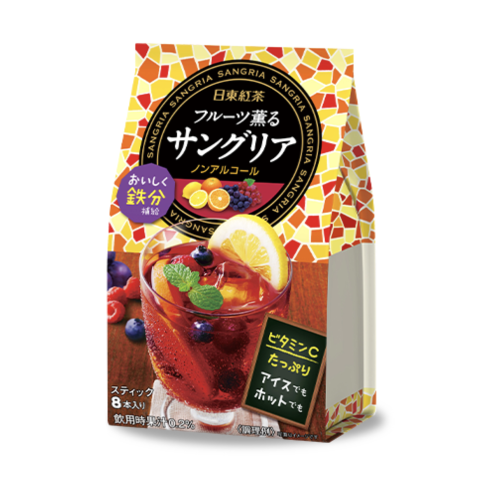 NITTOU BLACK TEA Summer Limited Sangria Fruit Flavor 8 sticks 1 each