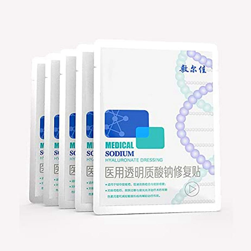 Sodium Hyaluronate Medical Facial Repair Mask- Face Dressing for Anti-Acne, 5PCS 1 箱
