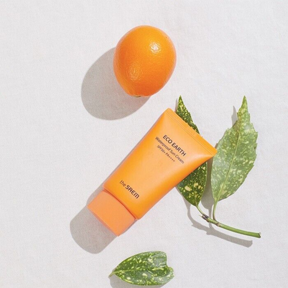 THE SAEM Eco Earth Sonnenstick LSF 50 – Wasserfester Sun Stick, Mattierend & Beruhigend, Für Sensible Haut