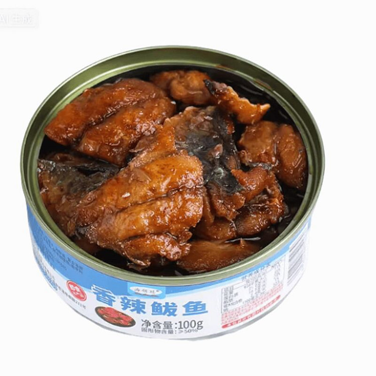 海领冠  鲅鱼罐头即食罐装香辣味 100g*1罐